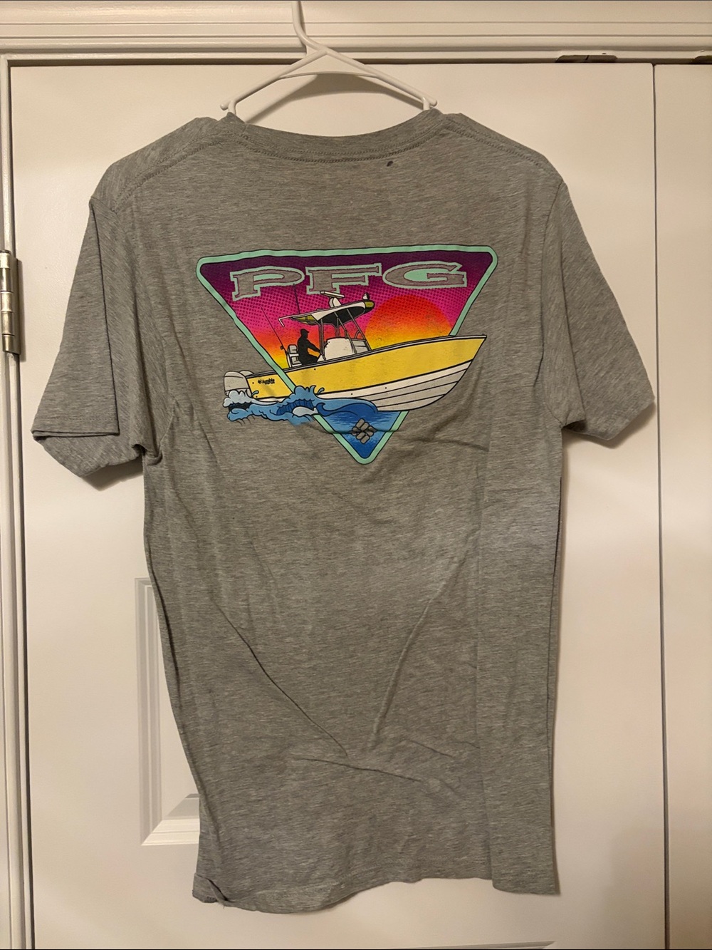 Columbia Graphic Heather Gray Short Sleeve Tee